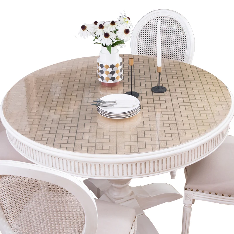 Round tablecloth pvc soft glass waterproof oil-proof table mat party wedding decoration customize Imitation marble tablecloth
Round tablecloth pvc soft glass waterproof oil-proof table mat party wedding decoration customize Imitation marble tablecloth