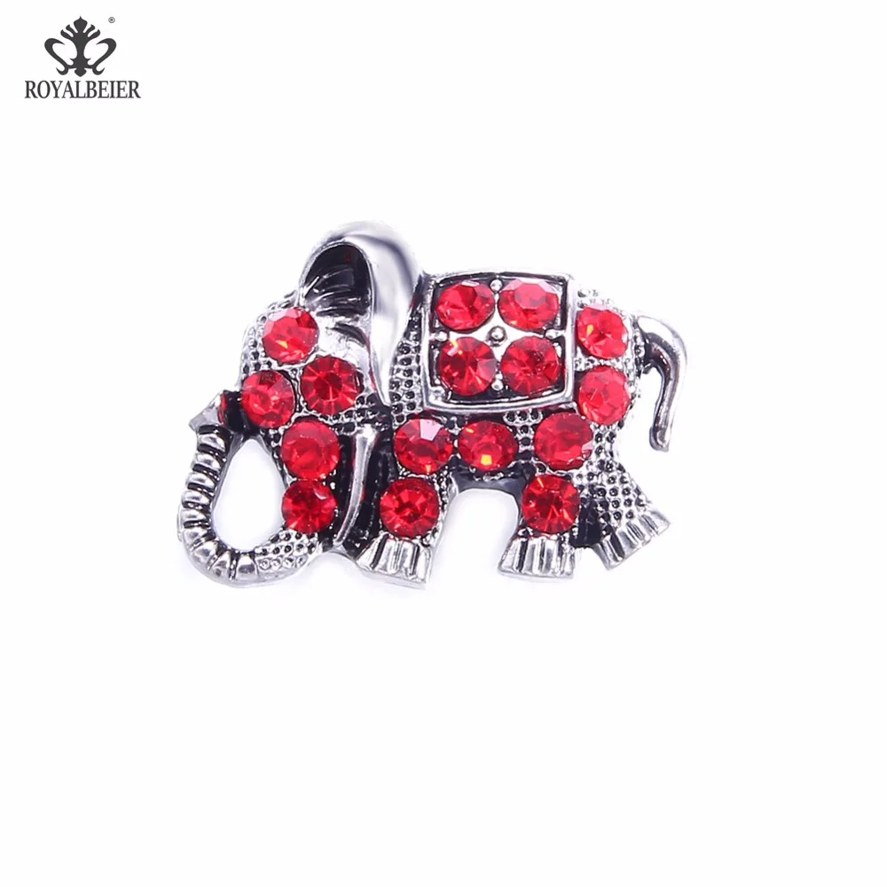 RoyalBeier Elephant Snap Button Wth Rhinestone Long nose Metal Snap Button 18mm Colorful DIY Charms For Snap Bracelet Jewelry 
RoyalBeier Elephant Snap Button Wth Rhinestone Long nose Metal Snap Button 18mm Colorful DIY Charms For Snap Bracelet Jewelry