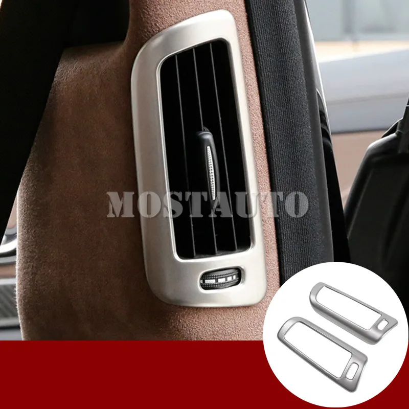 For Benz S Class W222 Stainless Rear Pillar Air Vent Outlet Cover 2014-2019 2pcs Car Accessories Interior Car Decor Car Trim
For Benz S Class W222 Stainless Rear Pillar Air Vent Outlet Cover 2014-2019 2pcs Car Accessories Interior Car Decor Car Trim