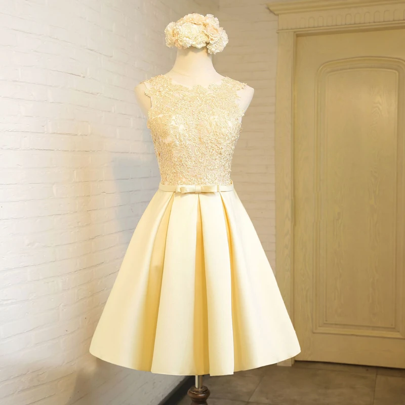 Lace Evening Dress Short Sexy O-Neck Bow A-line Party Dress Golden Embroidery Lace Up Homecoming Dresses Robe De Soiree
Lace Evening Dress Short Sexy O-Neck Bow A-line Party Dress Golden Embroidery Lace Up Homecoming Dresses Robe De Soiree
