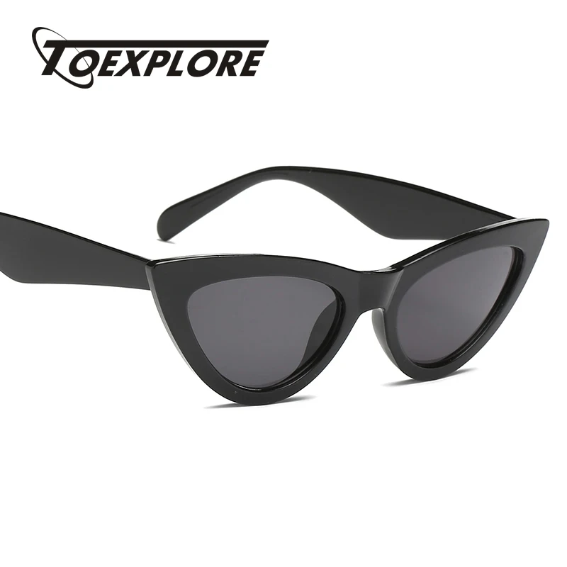 Фото TOEXPLORE ore Модные женские солнцезащитные очки кошачий глаз мужские брендовые