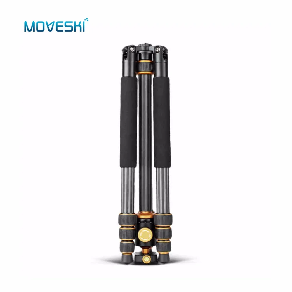 Moveski Q1088C Professional Carbon Fiber Tripod Monopod With Ball Head For DSLR Camera / Portable Travel Camera Tripod Stand
Moveski Q1088C Professional Carbon Fiber Tripod Monopod With Ball Head For DSLR Camera / Portable Travel Camera Tripod Stand