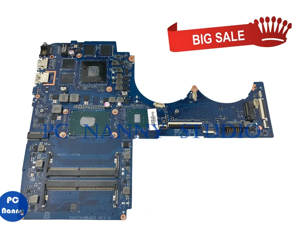 Материнская плата PCNANNY для ноутбука HP 15-CB045WM 15-CB 926305-601 i7-7700HQ ЦП GTX1050 4 Гб DAG75AMBAD0, фотография протестирована
Материнская плата PCNANNY для ноутбука HP 15-CB045WM 15-CB 926305-601 i7-7700HQ ЦП GTX1050 4 Гб DAG75AMBAD0, фотография протестирована