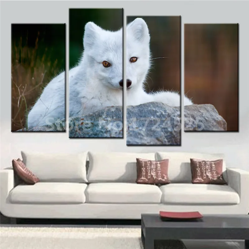 New 4 Piece Arctic Fox Free Shipping Animal Painting On Canvas For Living Room Wall Abstract Home Decoration Unframed
New 4 Piece Arctic Fox Free Shipping Animal Painting On Canvas For Living Room Wall Abstract Home Decoration Unframed
