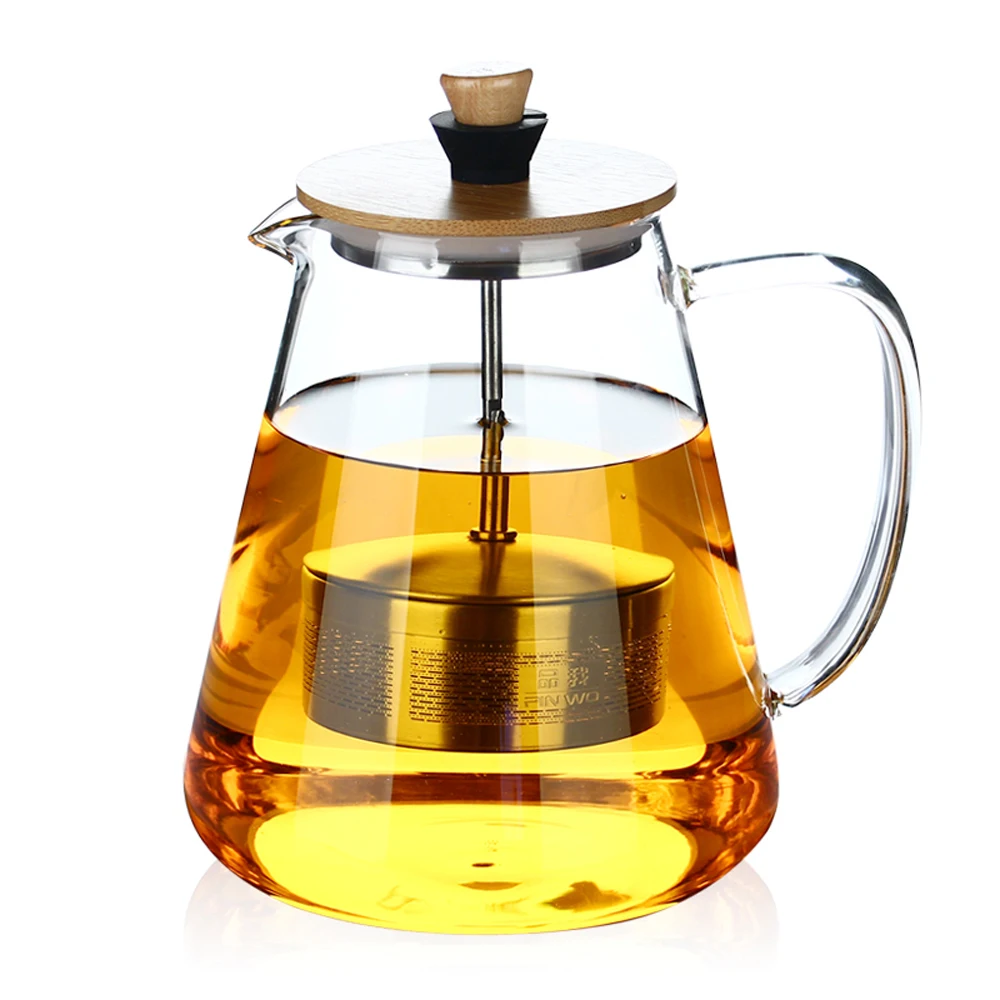 1500 / 950ml Heatable Teapot Stainless Steel Adjustable Infuser Bamboo Lid Flower Herbal Tea Stovetop Safe Glass Kettle
1500 / 950ml Heatable Teapot Stainless Steel Adjustable Infuser Bamboo Lid Flower Herbal Tea Stovetop Safe Glass Kettle