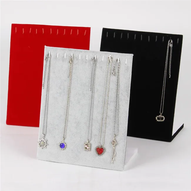 TONVIC 2 New Design Velvet Necklace Pendant Chain Display Stand Holder Board Jewelry Rack With 11 Hooks
TONVIC 2 New Design Velvet Necklace Pendant Chain Display Stand Holder Board Jewelry Rack With 11 Hooks