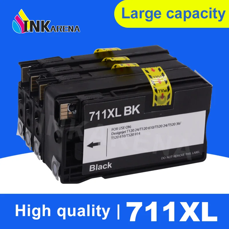 Чернильный картридж INKARENA 711XL, замена для HP 711 XL, для принтера HP 711 DesignJet T120 T520, полный чернильный картридж
Чернильный картридж INKARENA 711XL, замена для HP 711 XL, для принтера HP 711 DesignJet T120 T520, полный чернильный картридж