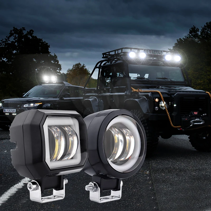 AILEO 2PCS Waterproof LED Angel Eyes Light Bar Spot Light for Motorcycle Offroad Car Boat Led 12V 24V 6500K 40W Work Light
AILEO 2PCS Waterproof LED Angel Eyes Light Bar Spot Light for Motorcycle Offroad Car Boat Led 12V 24V 6500K 40W Work Light
