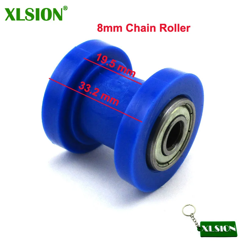 XLSION 8 мм резиновый ролик цепи для 50cc 250cc SSR YCF IMR Pitster Pro SDG Braaap Taotao Coolster питбайк