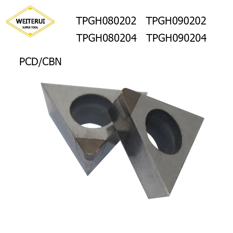 2Pcs/set TPGH080202 TPGH080204 TPGH090202 TPGH090204 PCD CBN Diamond Inserts Blade Turning Tool Lathe Tool For CNC
2Pcs/set TPGH080202 TPGH080204 TPGH090202 TPGH090204 PCD CBN Diamond Inserts Blade Turning Tool Lathe Tool For CNC