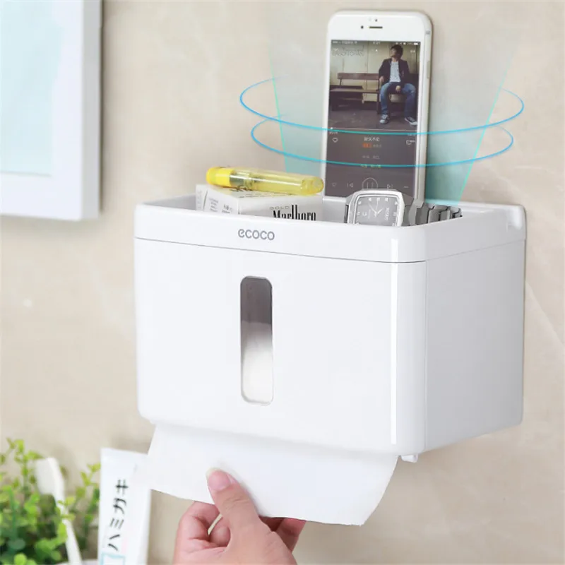 CTREE Multifunctional Waterproof Tissue Box Bathroom Free Punching Wall-Mounted Roll Paper Tube Paper Holder Storage Shelf C878
CTREE Multifunctional Waterproof Tissue Box Bathroom Free Punching Wall-Mounted Roll Paper Tube Paper Holder Storage Shelf C878