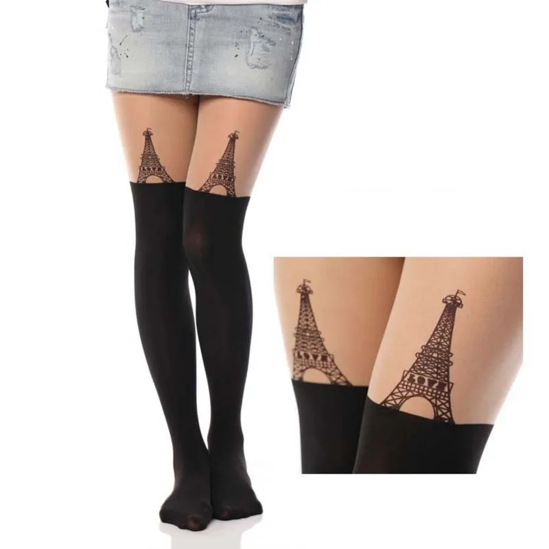 Cute stitching printing fake high tube socks breathable anti-off silk bottoming pantyhose
Cute stitching printing fake high tube socks breathable anti-off silk bottoming pantyhose
