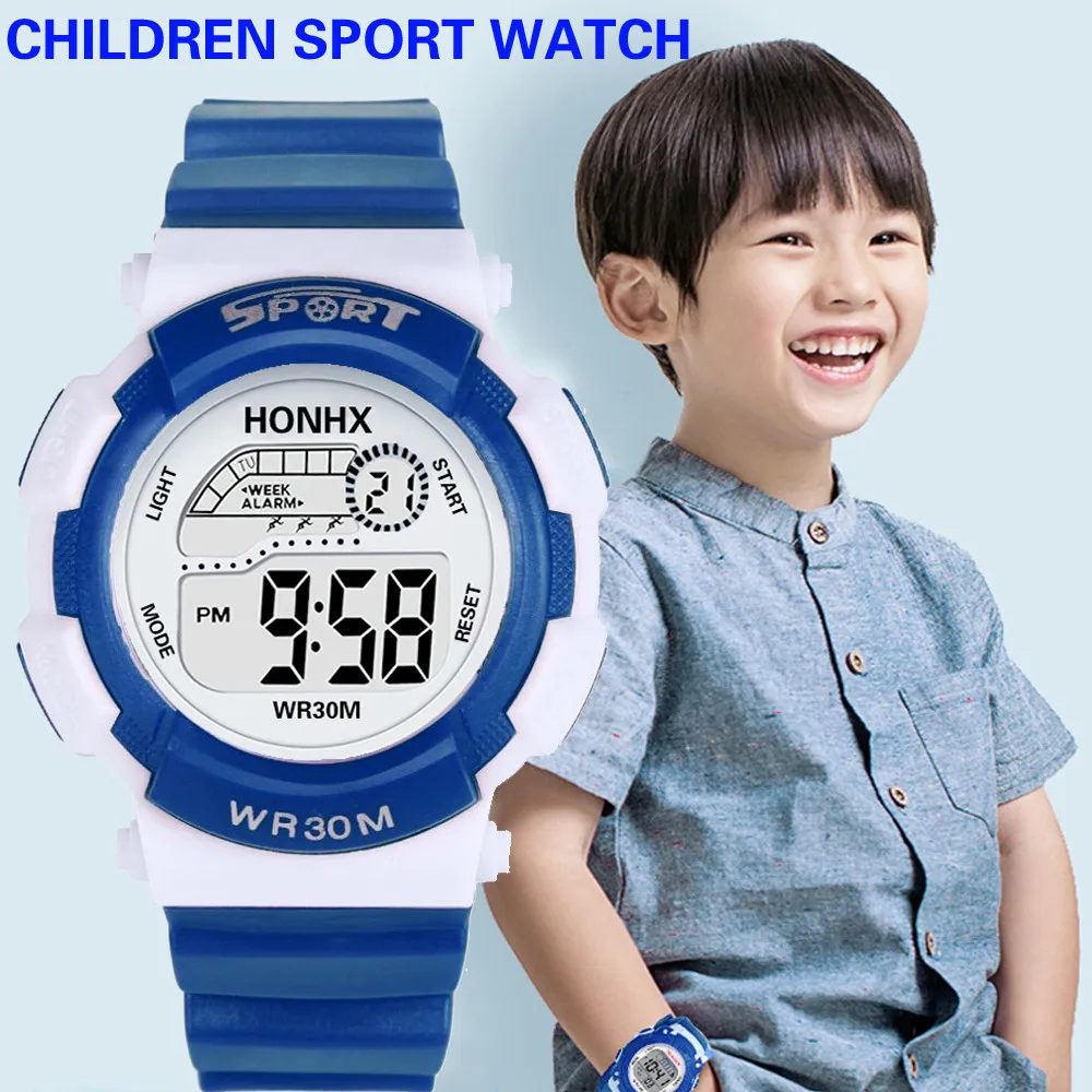 Reloj Infantil часы для мальчиков детские модные цифровые светодиодные аналоговые