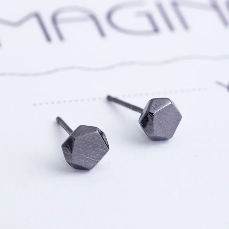 Fashion Trends Black Solid Geometric Stud Earrings Simple Earrings Women's Fine Jewelry Anniversary Gifts
Fashion Trends Black Solid Geometric Stud Earrings Simple Earrings Women's Fine Jewelry Anniversary Gifts
