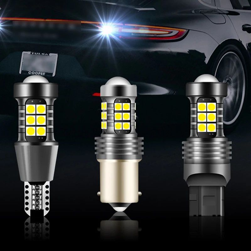 2pcs T15 T20 1156 LED Car Reversing Tail light 12V Signal Lamp 1100LM Parking Brake Bulb Auto Back Rear Lamps W16W W21W P21W
2pcs T15 T20 1156 LED Car Reversing Tail light 12V Signal Lamp 1100LM Parking Brake Bulb Auto Back Rear Lamps W16W W21W P21W