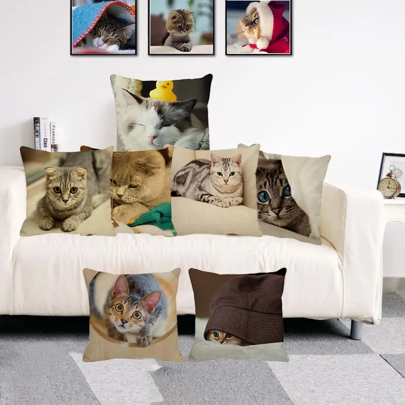 XUNYU Cute Pet Handsome Cat Cushion Cover Throw Pillow Case Linen Cushion Case Sofa Bed Decorative Pillowcase C0021
XUNYU Cute Pet Handsome Cat Cushion Cover Throw Pillow Case Linen Cushion Case Sofa Bed Decorative Pillowcase C0021