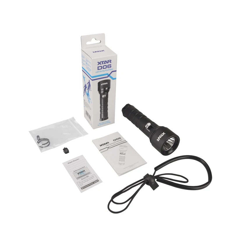 XTAR D06 diving flashlight CREE XM-L2 U2 LED 900LM 100 meters diving depths special flashlight for diver
XTAR D06 diving flashlight CREE XM-L2 U2 LED 900LM 100 meters diving depths special flashlight for diver