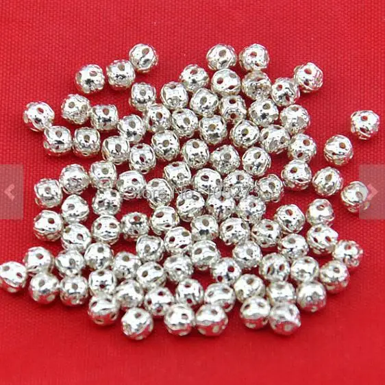 Newes 4MM - 100pcs Silver Plated Ornate Filigree Spacer Beads Charm Pendants - Fashion DIY Accessory Jewelry Making Z1-10A63
Newes 4MM - 100pcs Silver Plated Ornate Filigree Spacer Beads Charm Pendants - Fashion DIY Accessory Jewelry Making Z1-10A63
