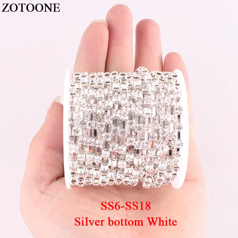 ZOTOONE SS6-SS18 10 ярдов/Лот, Белый Стразы с плоским основанием, стразы с кристаллами, инструмент для стрижки одежды, швейный инструмент
ZOTOONE SS6-SS18 10 ярдов/Лот, Белый Стразы с плоским основанием, стразы с кристаллами, инструмент для стрижки одежды, швейный инструмент