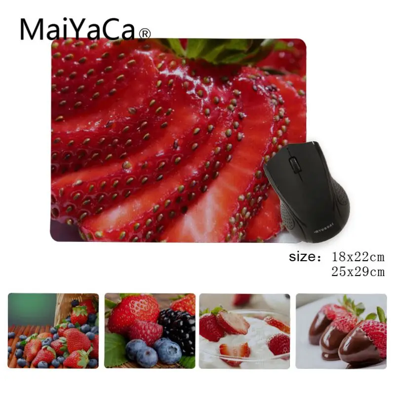 MaiYaCa New Printed Fruit strawberry Beautiful Anime Mouse Mat Size for 180x220x2mm and 250x290x2mm Small Mousepad
MaiYaCa New Printed Fruit strawberry Beautiful Anime Mouse Mat Size for 180x220x2mm and 250x290x2mm Small Mousepad