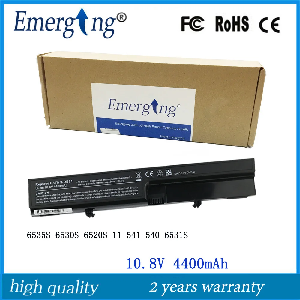 6 ячеек Новый аккумулятор для ноутбука HP деловой ноутбук 6520S 6530s 6531s 6535S 540 541