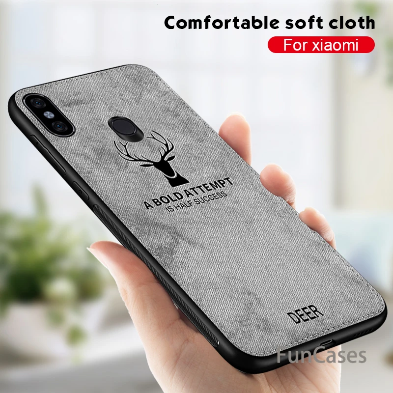Ткань Олень чехол для Xiaomi Redmi Note 5 6 iPad Pro 7 6A Plus mi 8 A2 Lite A1 6X 5X макс 3 Pocophone F1 Матовый из