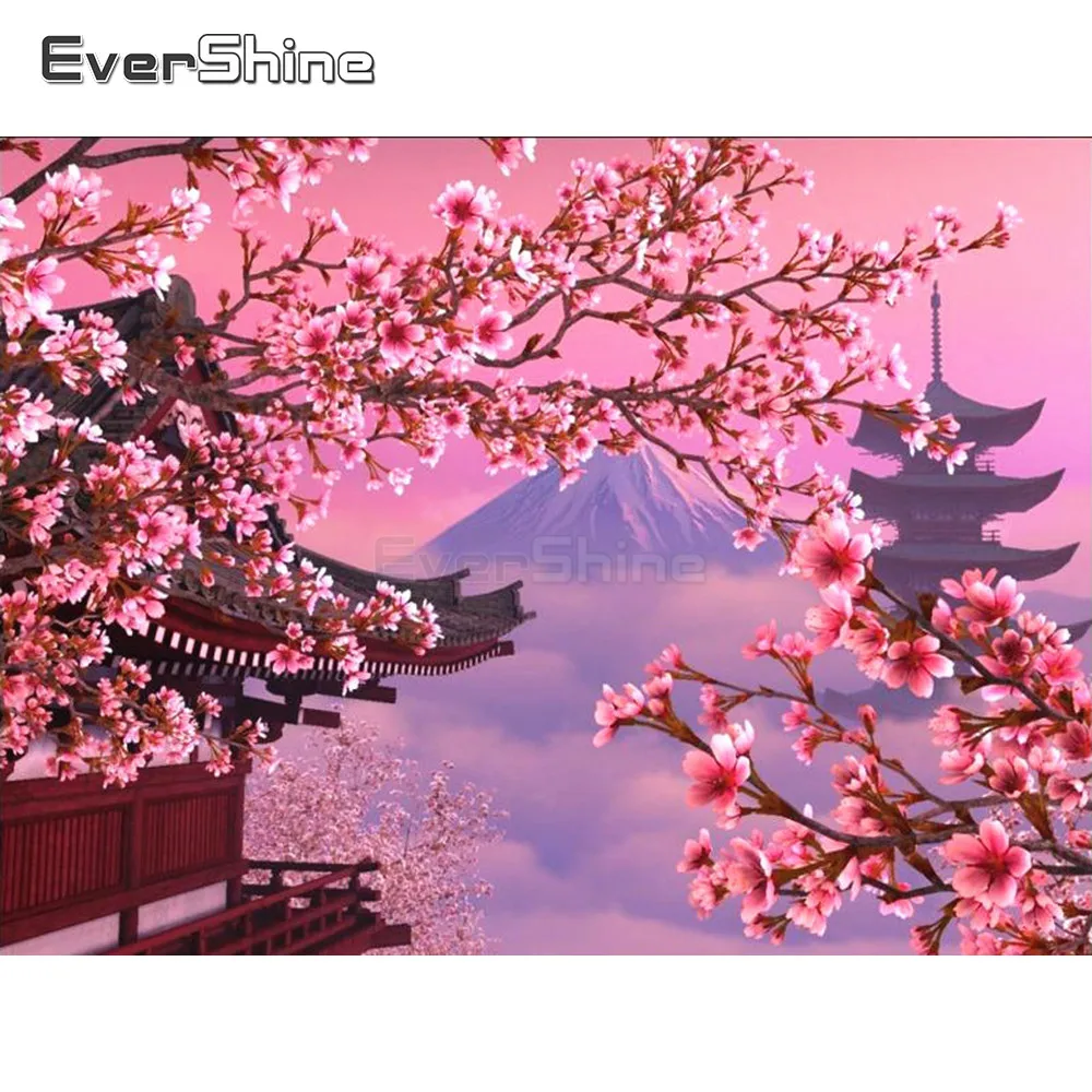 EverShine Diamond Embroidery Landscape Picture Of Rhinestones Full Square Japanese Diamond Painting Cherry Blossoms Home Decor
EverShine Diamond Embroidery Landscape Picture Of Rhinestones Full Square Japanese Diamond Painting Cherry Blossoms Home Decor