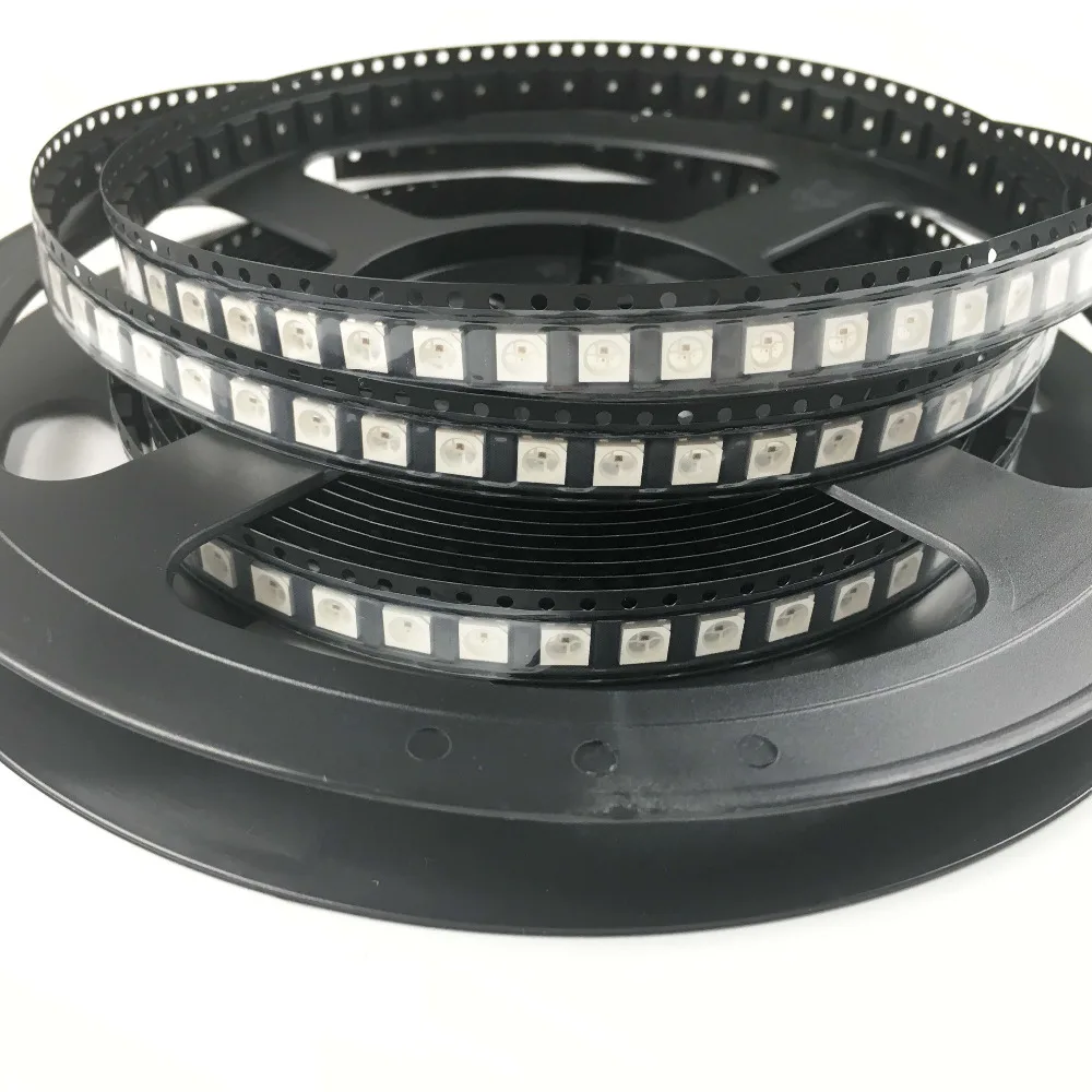 1000 шт. WS2812B светодиодный пиксельный чиповый модуль постоянного тока 5 в RGB Полноцветный 5050 SMD
1000 шт. WS2812B светодиодный пиксельный чиповый модуль постоянного тока 5 в RGB Полноцветный 5050 SMD