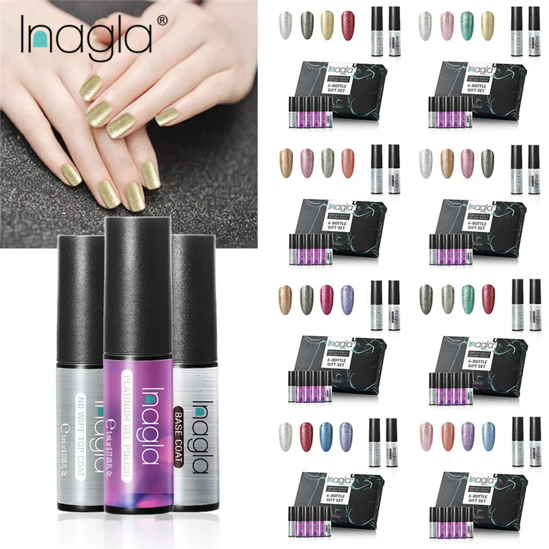 Inagla 6pieces/Set Manicure Nail Gel Polish Kit Platinum Shining Color Gel Varnish Nail Art Sets Nail Tools Manicure Gel Polish
Inagla 6pieces/Set Manicure Nail Gel Polish Kit Platinum Shining Color Gel Varnish Nail Art Sets Nail Tools Manicure Gel Polish