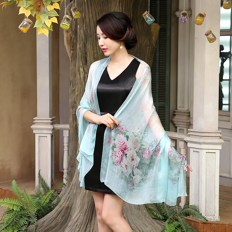 Shanghai Story 100% natural silk scarf shawl hijab wrap women female long style spring summer Beach Cover-ups
Shanghai Story 100% natural silk scarf shawl hijab wrap women female long style spring summer Beach Cover-ups