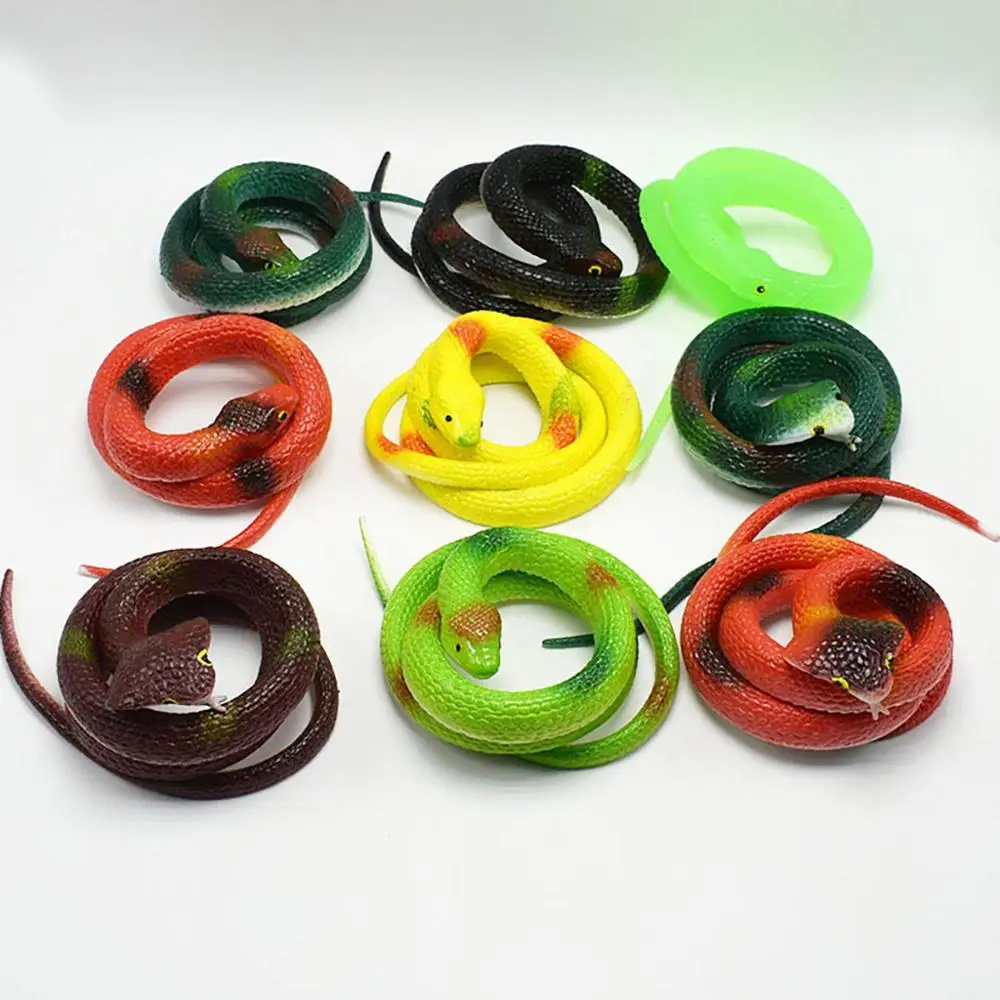 Rubber Snake Toys Snakes Fillers Halloween Prop Joke Soft Funny Gadgets Juguetes for Children Brinquedos &xs | Игрушки и хобби