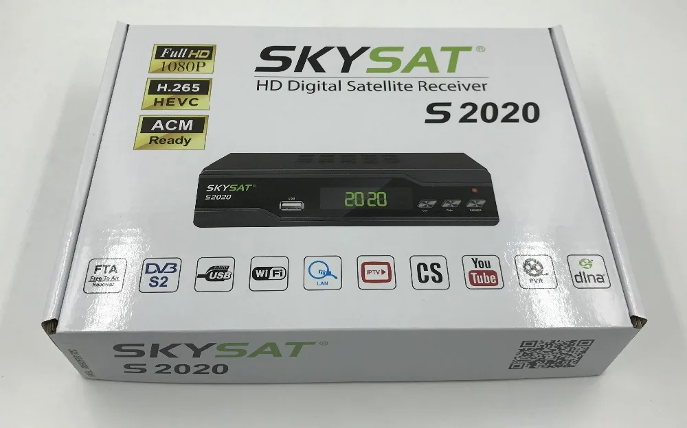 SkySat s2020 twin спутниковый тюнер ИКС SKS acm IPTV M3U H.265 наиболее стабильный сервер Full HD