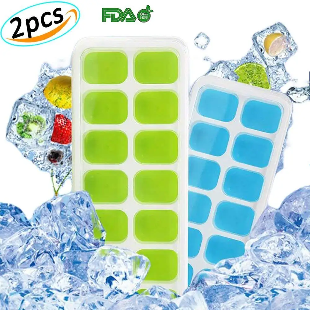 Ice Cube Tray 14 Ice Molds Easy Release Silicon Non-stick Ice Mold Tray Dishwasher Safe,Best for Water,Cocktail and Other Drink
Ice Cube Tray 14 Ice Molds Easy Release Silicon Non-stick Ice Mold Tray Dishwasher Safe,Best for Water,Cocktail and Other Drink