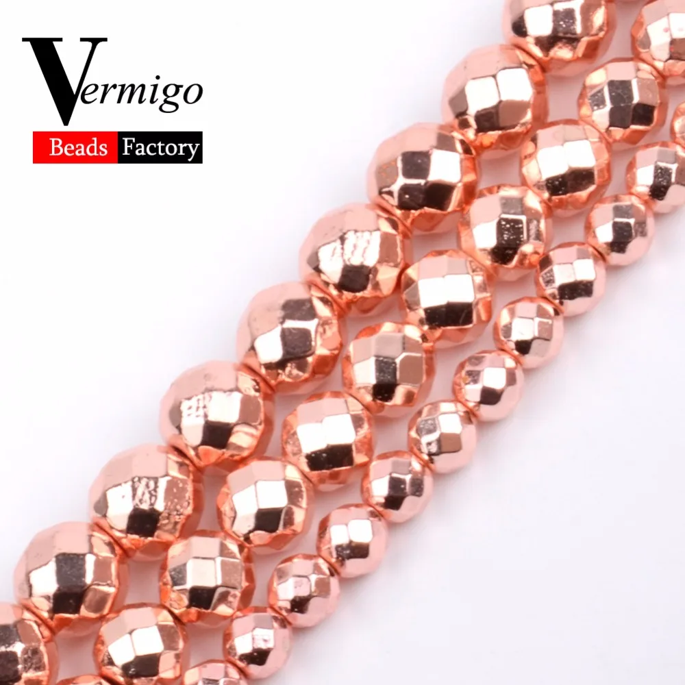 Natural Faceted Rose Gold Hematite Semi Precious Stones Loose Beads For Jewelry Making 4 6 8 10mm Handmade Bracelet Accessories
Natural Faceted Rose Gold Hematite Semi Precious Stones Loose Beads For Jewelry Making 4 6 8 10mm Handmade Bracelet Accessories