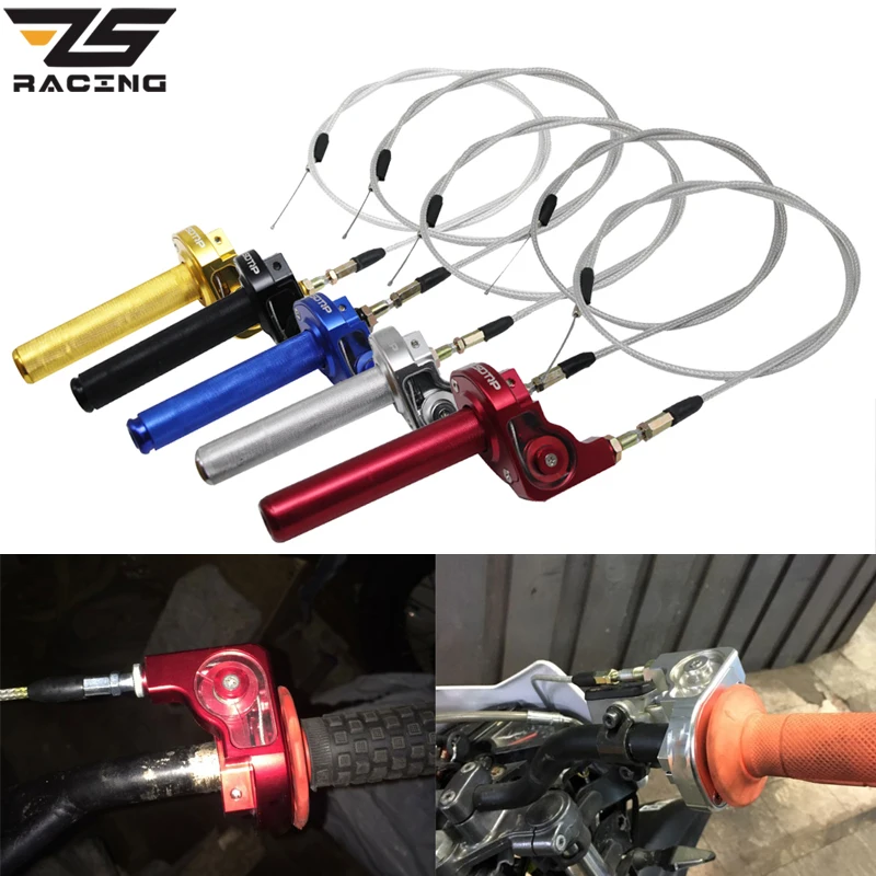 ZS Racing 7/8 "Регулируемый закрученный зажим дроссельной заслонки с тросом для