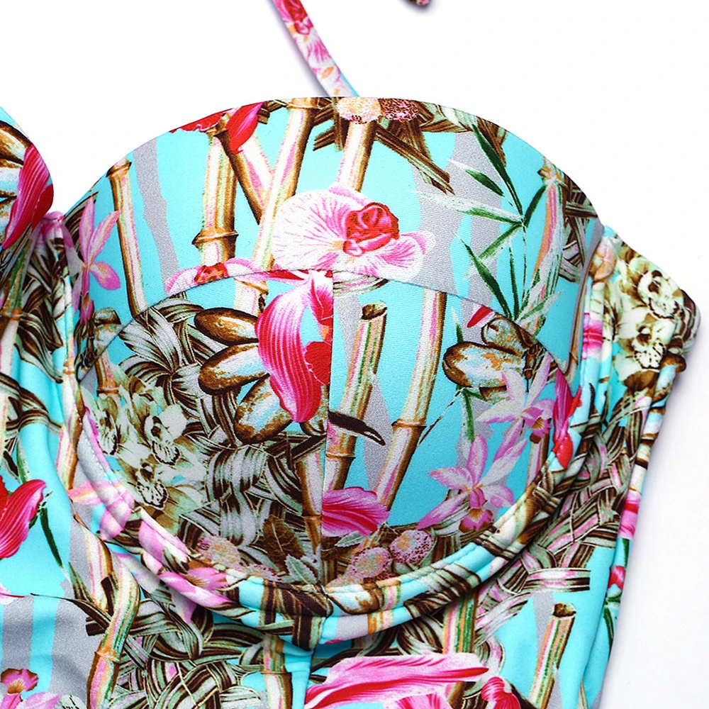High Waist Women Swimsuits Floral Printed Bikini Sets Swimwear For Lady Summer Swim Beach Surfing Clothes Sexy Bikinis 2019
High Waist Women Swimsuits Floral Printed Bikini Sets Swimwear For Lady Summer Swim Beach Surfing Clothes Sexy Bikinis 2019