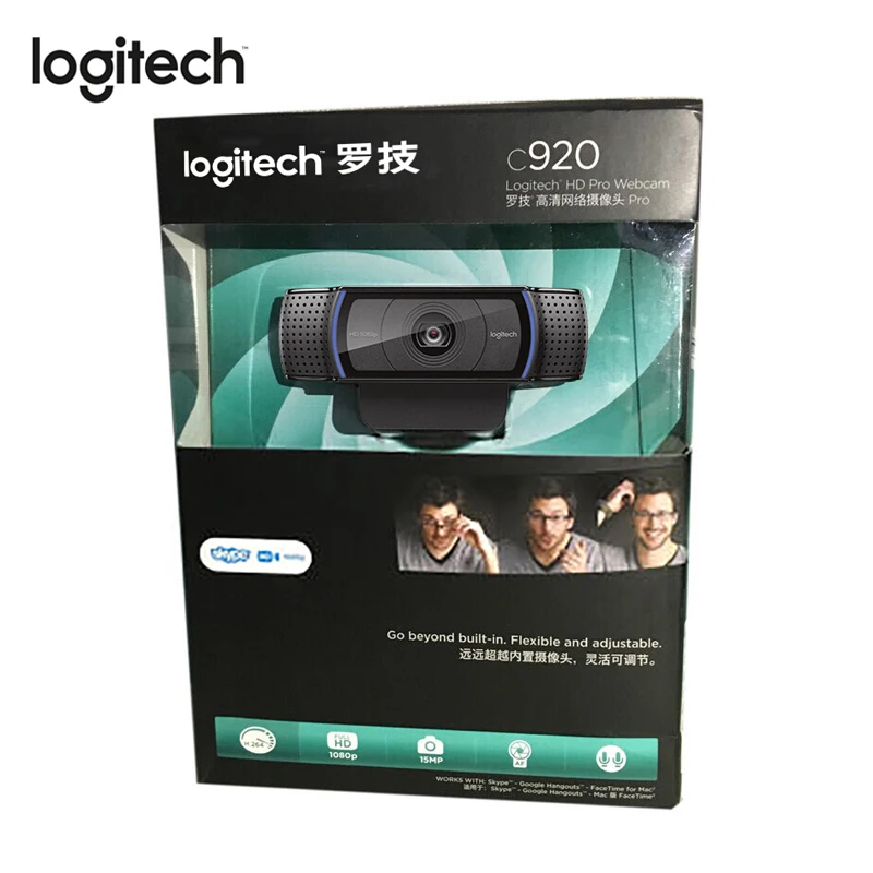 

Веб-камера logitech c920 Pro, FULL HD 1080p/30fps-720p/fps, веб-камера с автофокусом, с 15 миллионами пикселей, CMOS, 30 кадров в секунду, USB-камера