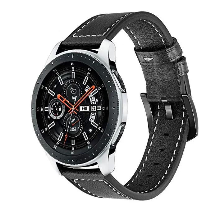 2 вида цветов ремешок для часов из натуральной кожи Samsung Galaxy Watch 46 мм (SM R800) Quick Release