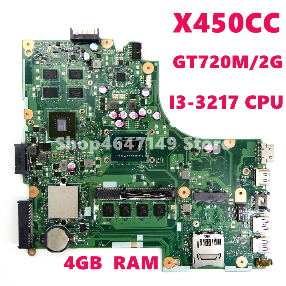 Материнская плата X450CC REV2.0 GT720M/2 ГБ I3-3217CPU 4 Гб RAM Материнская плата ASUS X450C X450CC A450C Y481C протестированная Материнская плата ноутбука ОК
Материнская плата X450CC REV2.0 GT720M/2 ГБ I3-3217CPU 4 Гб RAM Материнская плата ASUS X450C X450CC A450C Y481C протестированная Материнская плата ноутбука ОК