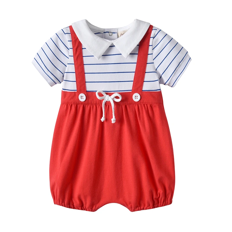 Infant Baby Summer Romper Short Sleeve baby jumpsuit Newborn Clothes Striped Baby One Piece Clothes
Infant Baby Summer Romper Short Sleeve baby jumpsuit Newborn Clothes Striped Baby One Piece Clothes