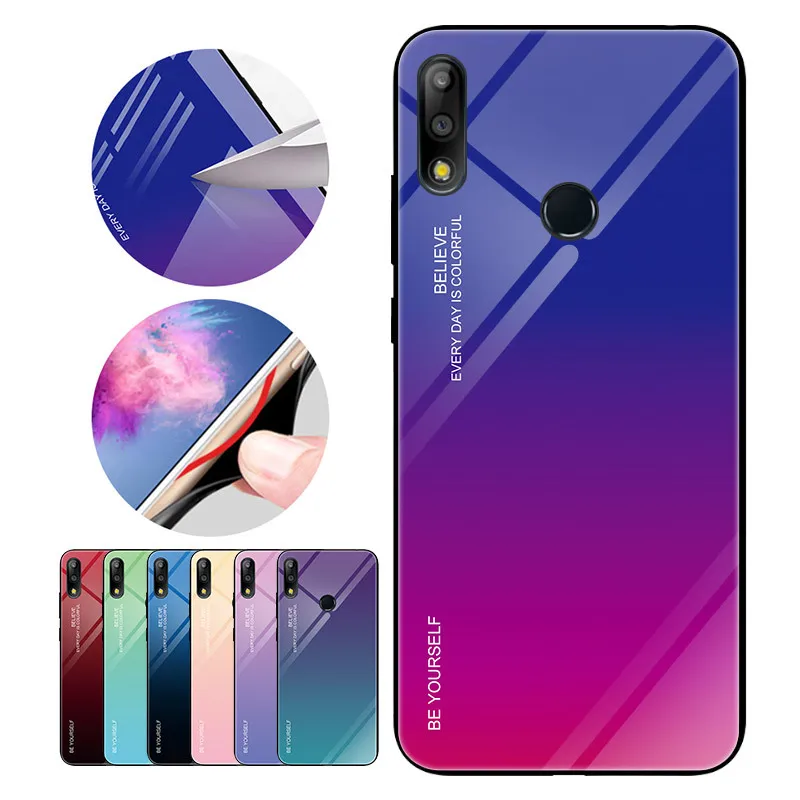 Закаленное стекло для Asus Zenfone Max Pro M1 ZB601KL ZB602KL ударопрочный чехол с градиентной