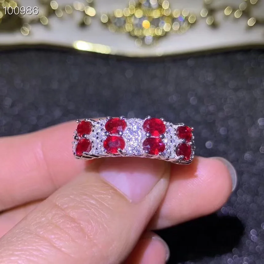 Ruby ring Free shipping ruby 925 sterling silver Fine handworked jewelry Finger rings
Ruby ring Free shipping ruby 925 sterling silver Fine handworked jewelry Finger rings