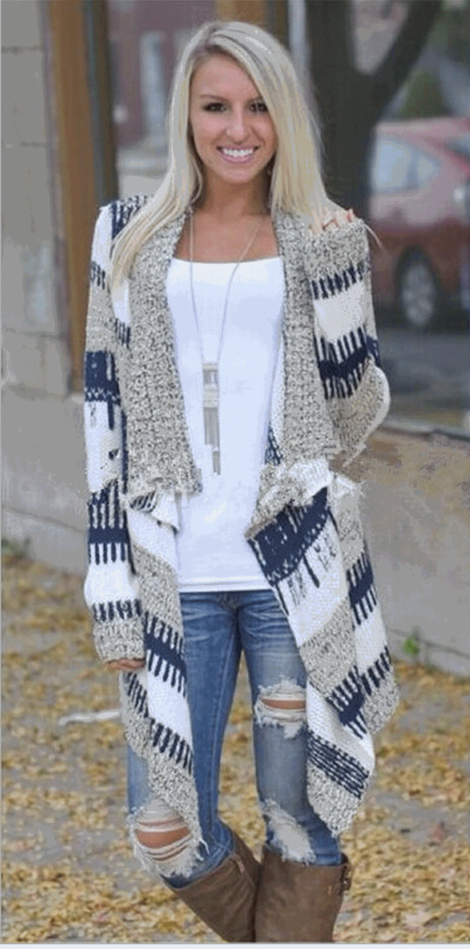 cute striped color block open stitch knit woman sweater autumn cardigan casual long knit female sweater
cute striped color block open stitch knit woman sweater autumn cardigan casual long knit female sweater