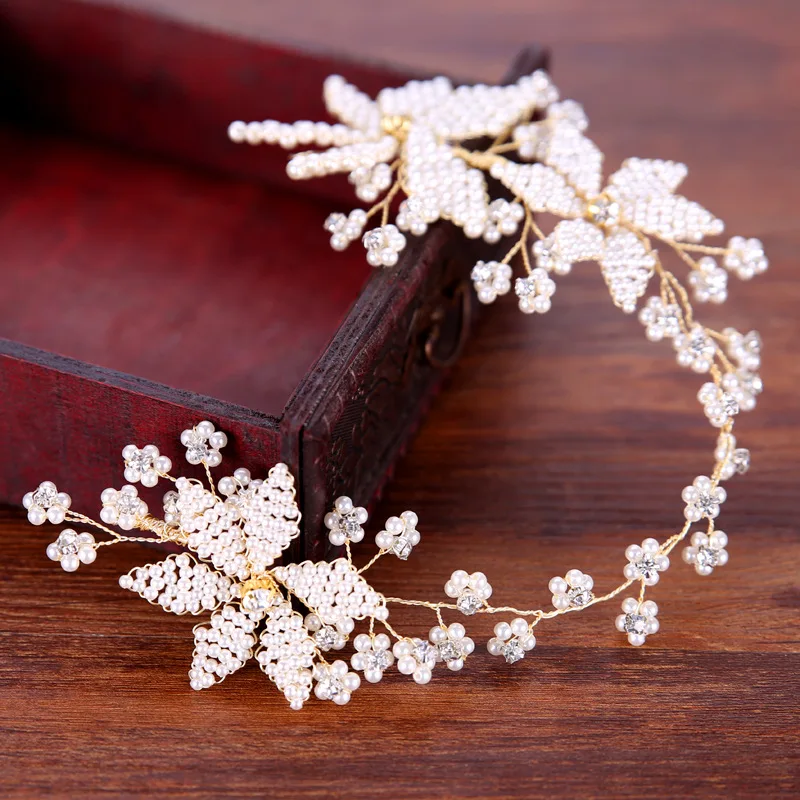 Luxury Pearl Wedding Hair Jewelry Handmade Pearl Flower Bridal Headband Hair Accessories Fashion Classic Bride Hairband Hairwear
Luxury Pearl Wedding Hair Jewelry Handmade Pearl Flower Bridal Headband Hair Accessories Fashion Classic Bride Hairband Hairwear