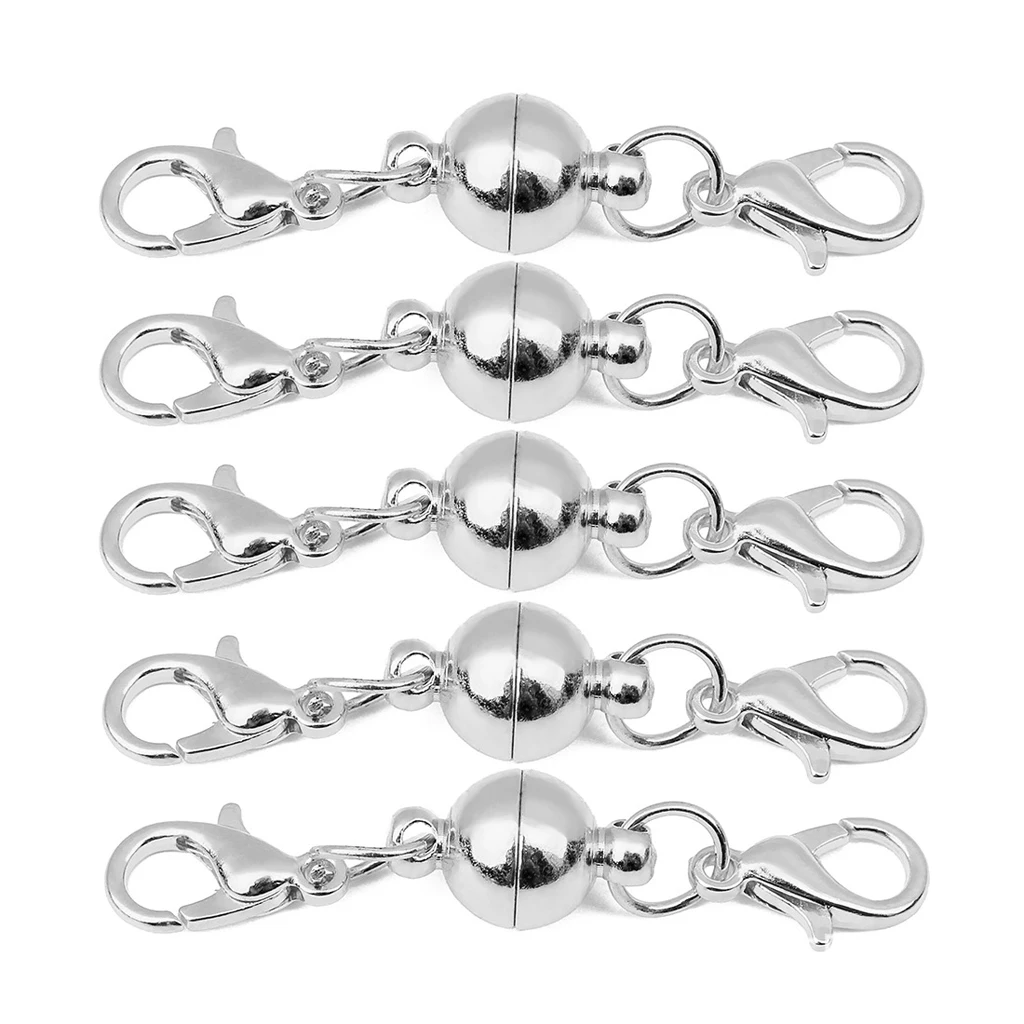 5pcs Magic Magnetic Clever Clasp Magnetic Lock with Lobster Clasp DIY Jewelry Findings
5pcs Magic Magnetic Clever Clasp Magnetic Lock with Lobster Clasp DIY Jewelry Findings