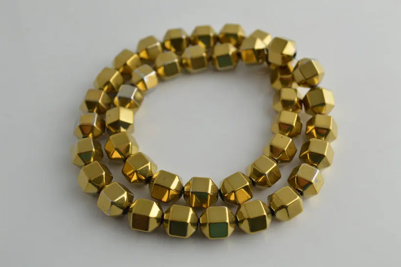 High Quality Gold Color Hematite Beads Special Shape Column Cube Sand Loose Beads For Jewelry Making 5 Strand/lot
High Quality Gold Color Hematite Beads Special Shape Column Cube Sand Loose Beads For Jewelry Making 5 Strand/lot