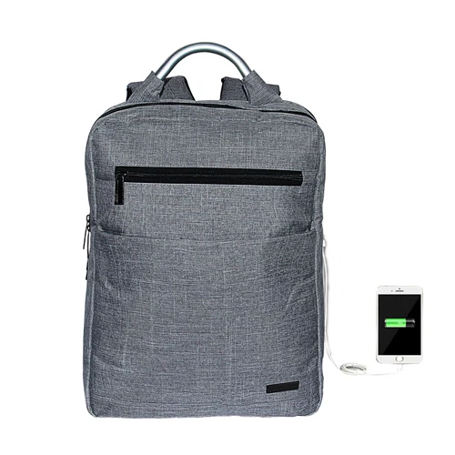 Мужской рюкзак с защитой от кражи для ноутбука USB зарядкой мужской школьный