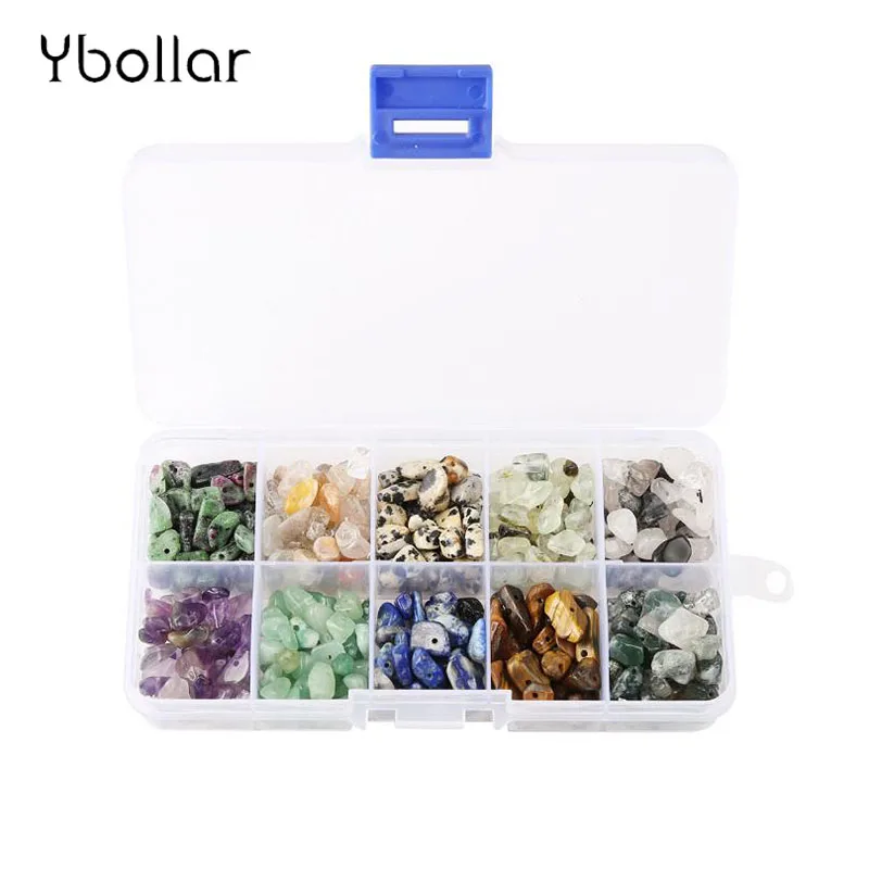 1 box Assorted beads Natural Stone Chips Irregular Loose Beads 10 Colors for Necklace Bracelet Jewelry Making
1 box Assorted beads Natural Stone Chips Irregular Loose Beads 10 Colors for Necklace Bracelet Jewelry Making