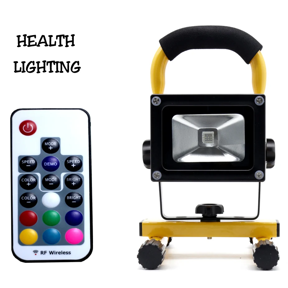 10W party lights Rechargeable Floodlights RGB color changing light with RF remote control
10W party lights Rechargeable Floodlights RGB color changing light with RF remote control