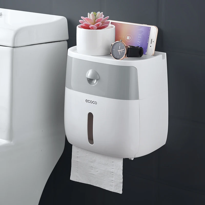Fashion Bathroom Tissue Box Toilet Paper Holder Rack Toilet Tray Free Punch Waterproof Roll Paper Tube Creative Tray 3DZJy21
Fashion Bathroom Tissue Box Toilet Paper Holder Rack Toilet Tray Free Punch Waterproof Roll Paper Tube Creative Tray 3DZJy21